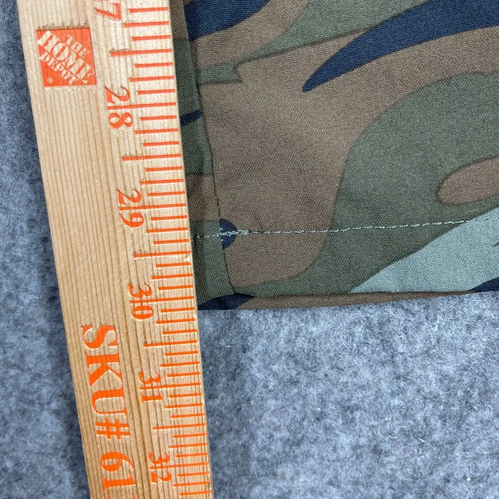 Wrangler Outdoor Camo Flex Utility Cargo Pants 32x30 Green Brown Nylon Spandex